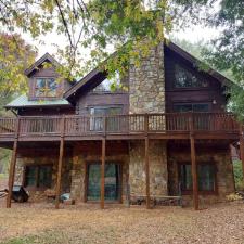 Log Home Surface Stripping And Staining In Jasper GA 11